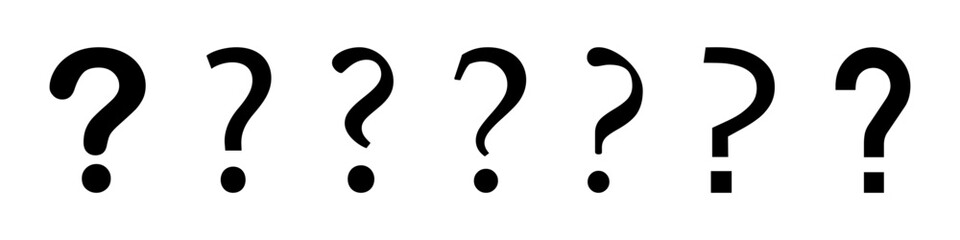 Question Marks. Question Marks Vector Icons. Questions Vector Icons. Question mark symbols