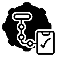 Task icon, glyph icon style