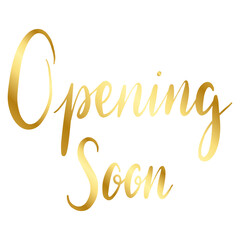 Opening soon png word sticker typography, transparent background