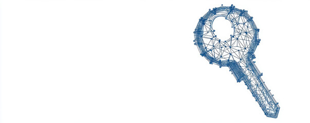 A magnifying glass illustration, symbolizing search, investigation, or inquiry, crafted with intricate lines and a blue motif.