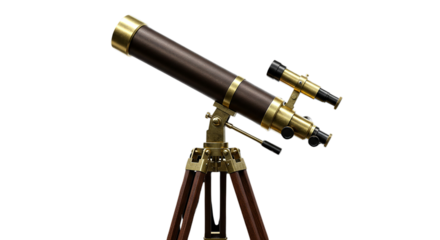 telescope isolated on transparent background