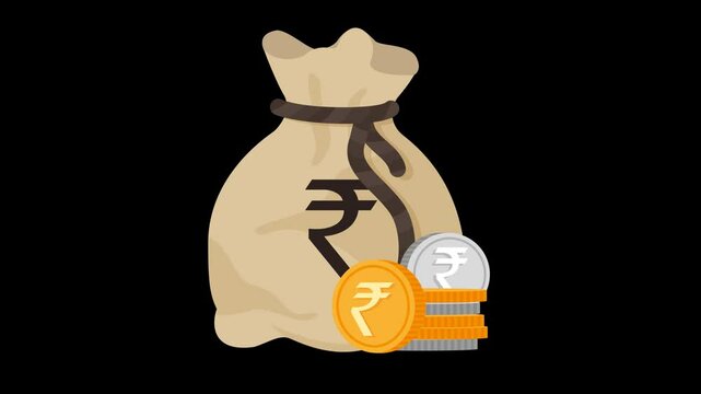 Loan Money Bag Indian Rupee 