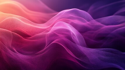 Obraz premium Abstract Purple and Pink Wave Background Digital Art