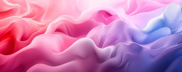 Obraz premium Gradient layers creating fluid abstract depth and motion. Generative AI