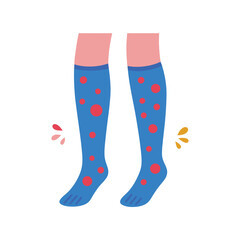 Skin conditions vector illustration