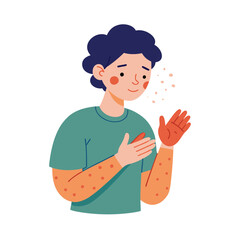 Skin conditions vector illustration
