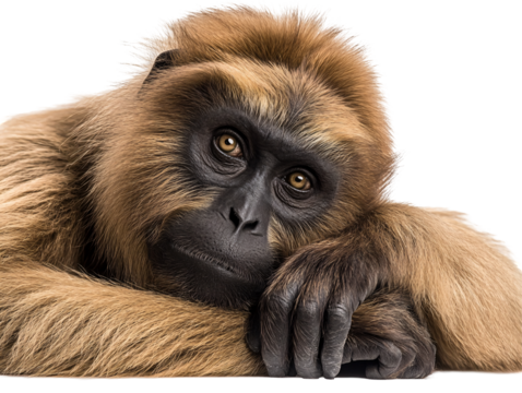 a close up of a monkey