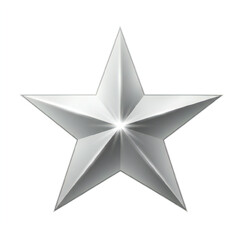 Obraz premium Silver Star Transparent Illustration