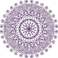 Beautiful flower art and mandala vector design