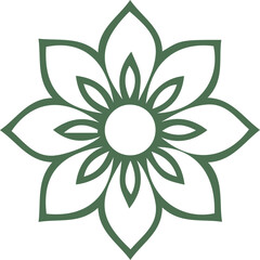 Beautiful flower art and mandala vector design