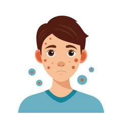 Skin conditions vector illustration