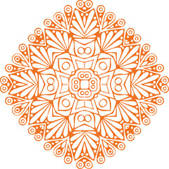 Beautiful flower art and mandala vector design