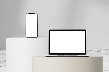 Digital device screen mockups png transparent, digital device product design