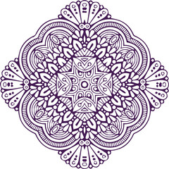 Beautiful flower art and mandala vector design