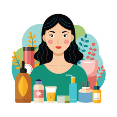 Skin conditions vector illustration