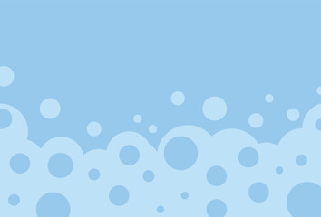 Vector illustration of bubbles in blue gradient color