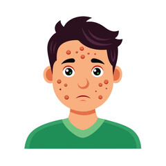 Obraz premium Skin conditions vector illustration