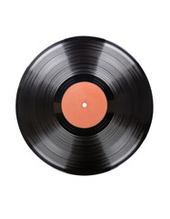 Obraz premium A vintage vinyl record set against a transparent background.