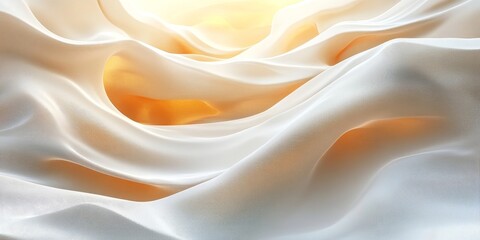 Fototapeta premium Clean, sharp abstract lines breaking through soft, glowing gradients. Generative AI