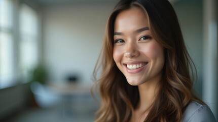 Fototapeta premium Smiling Young Professional Woman Portrait