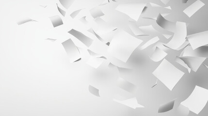 Flying papers. Blank empty sheets book or office sheets stack of papers decent vector collection templates