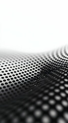 Abstract 3D Black and White Dotted Background
