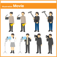 職業　映画　人物セット