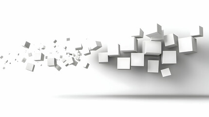 Fototapeta premium Abstract 3D Cube Background