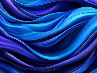 Obraz premium Abstract 3D Blue Wave Background