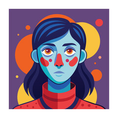 Skin conditions vector illustration