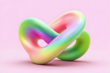 Rainbow 3D Abstract Background