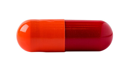 Red pill png sticker, transparent background