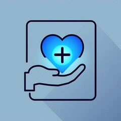 Obraz premium Medical Care Icon Vector Illustration