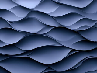 Abstract 3D Blue Wave Background