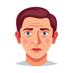 Skin conditions vector illustration