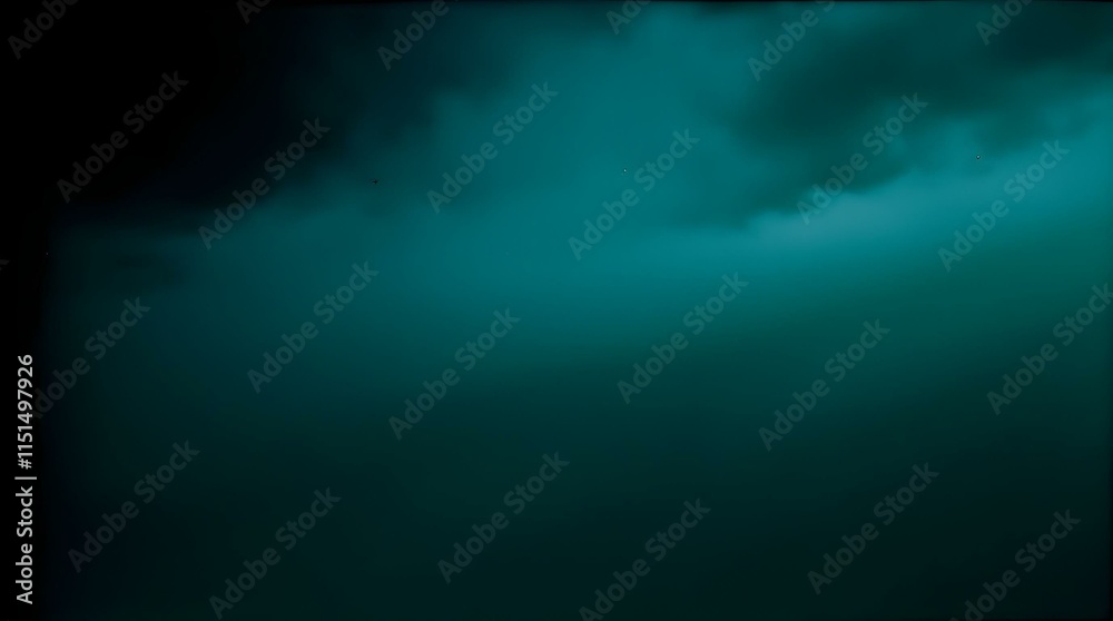 Aufkleber An abstract background with flowing, curved lines of light green and teal against a darker teal or blue backdrop, creating a sense of movement and depth.