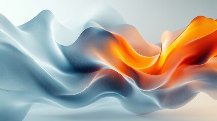 Obraz premium Abstract shapes dynamically shifting in a modern art style. Generative AI