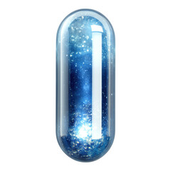 Capsule Pill Icon, vibrant capsule design, transparent background, ideal for health and medical applications, modern and clean aesthetic