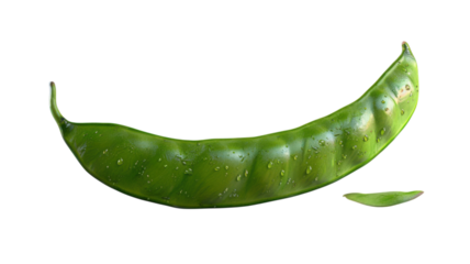 Fresh green pod ready for culinary delights and healthy meals