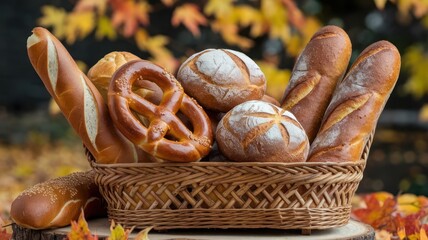 Autumn Harvest Bread Basket Assortment