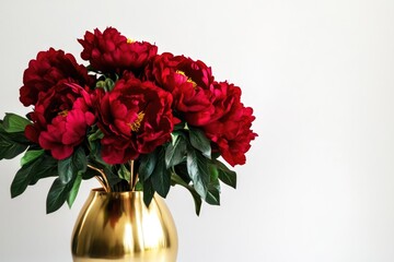 Obraz premium Minimalist Chinese New Year Bouquet Design for Cards and Posters