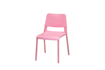 Fototapeta premium Modern pink chair isolated on white background. outdoor furniture