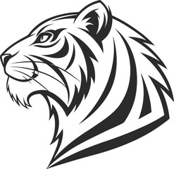 Obraz premium 3d-tiger-face--logo-white-background (2).eps