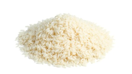 Raw Carnaroli Rice Pile - High Resolution Food Photography