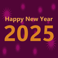 Happy New Year 2025 Illustration Image