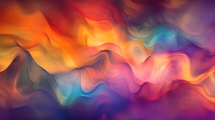 Obraz premium Vibrant abstract gradient with flowing waves of vivid colors and smooth transitions.