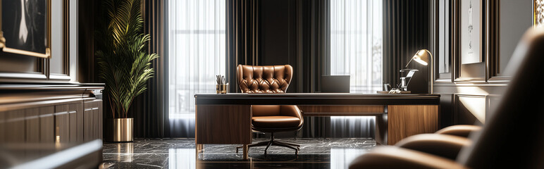 Stylish Office with a Luxurious Atmosphere - Perfect Blend of Elegance and Functionality