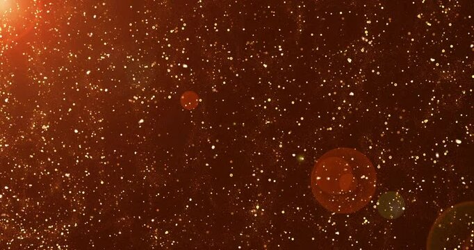 4K particles flying upwards background. Dust light shine particles flying bokeh.Abstract Particle for Award, Luxury, Water,celebration,new year.An Abstract Glitter BG.Bright particles for celebration.