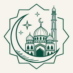 Beautiful islamic festival eid mubarak background