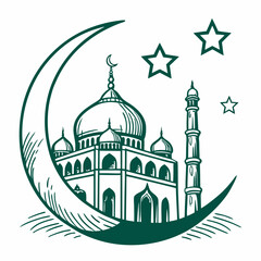 Beautiful islamic festival eid mubarak background